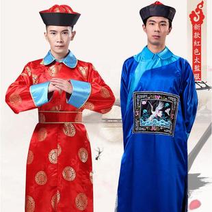 万圣节古装清朝公公大内侍卫太监总管打鼓轿夫僵尸大臣抬花轿服装