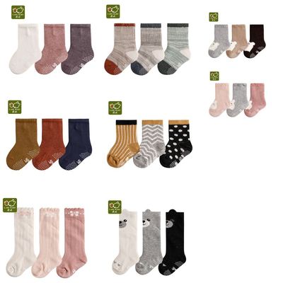 拉比儿童婴儿袜秋冬萌趣毛圈短袜子3双装男女宝宝棉袜LSDD103706