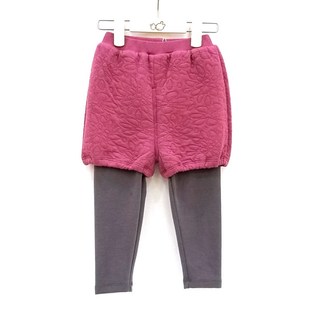 拉比婴幼儿童裤女童休闲新款秋冬季长裤宝宝丛林假两件中腰下装