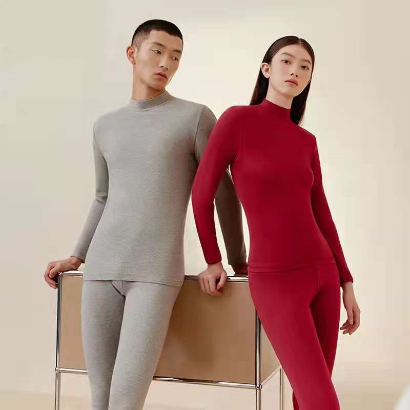 全棉内衣男女保暖套装
