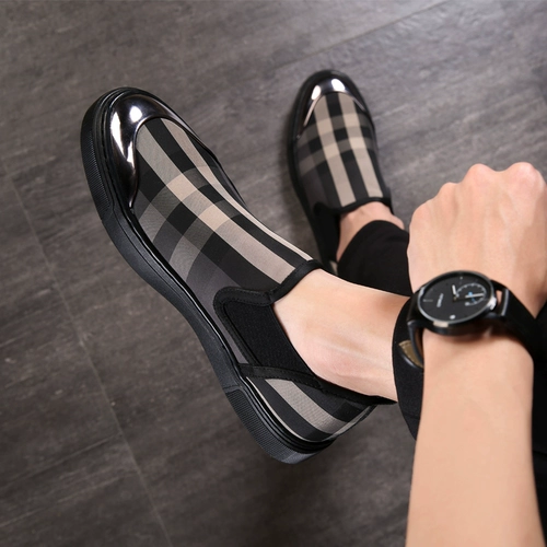 Мужская тканевая летняя дышащая трендовая обувь в стиле хип-хоп, в корейском стиле