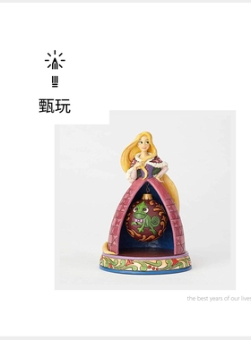 jim shore Enesco迪士尼公主乐佩长发公主礼品摆件手办雕像模型