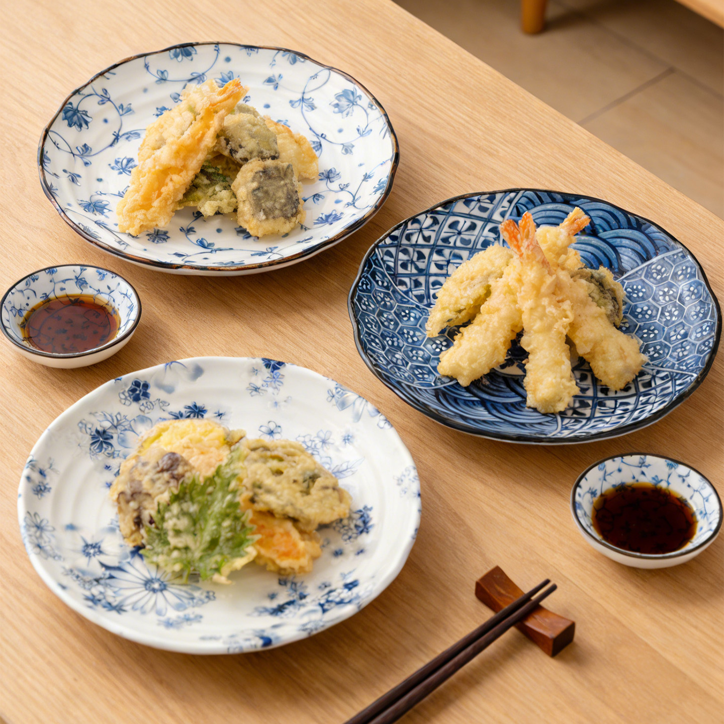 日本餐具陶瓷家用日式和风釉下彩