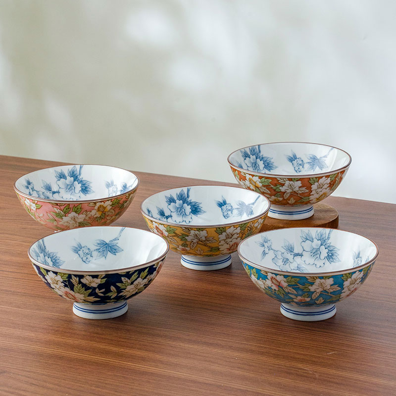 美浓烧日本进口釉下餐具陶瓷饭碗