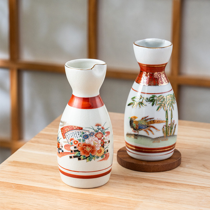 美浓烧日本进口陶瓷餐具酒壶酒具