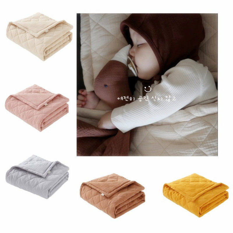 跨境婴儿Muslin夹棉被子宝宝四季被儿童纱布加厚盖毯亲肤空调被