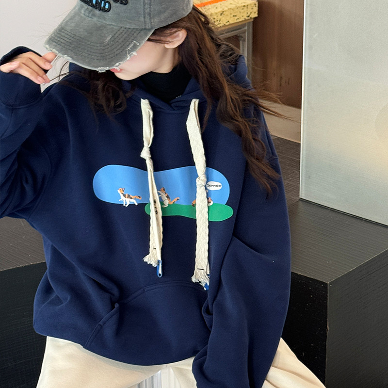 【清仓】女童卫衣加绒加厚秋冬儿童帽衫宽松休闲卡通连帽百搭上衣,童装/婴儿装/亲子装,卫衣/绒衫,淘宝优惠券,粉丝福利购,淘宝优惠卷