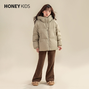 【清仓】女童羽绒服中大童冬款加厚保暖棉服儿童冬季高领洋气外套