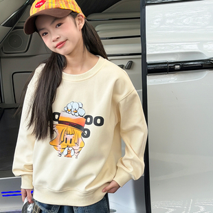 女童卫衣春装韩系巨好看洋气女大童上衣儿童2026新款时尚开春穿搭