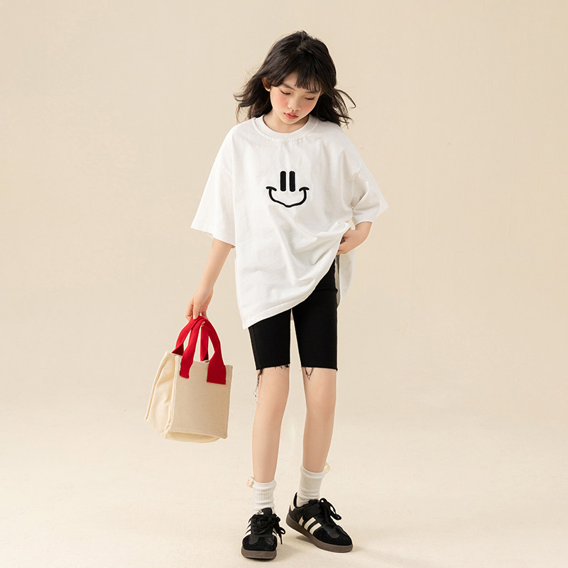 【清仓】女童夏装大童洋气短袖T恤女孩韩系童装儿童夏季体恤上衣