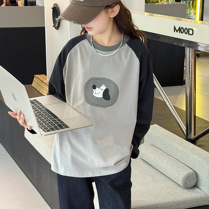 【清仓】女童春季韩版时髦卡通长袖T恤春装儿童圆领日常休闲上衣,童装/婴儿装/亲子装,T恤,淘宝优惠券,粉丝福利购,淘宝优惠卷