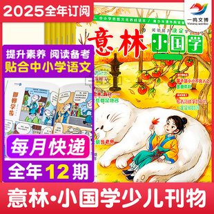 半年 单月 2024年订阅 意林小国学杂志 12月全年 创刊号少年版 15岁中小学青少年传统文化养成读本培养文学素养期刊 2025年1