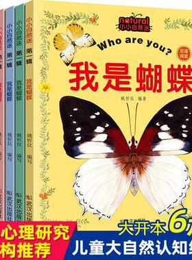 清仓特惠 小小自然迷全6册2-3-4-5-6岁低幼儿科普图画故事 儿童大自然认知绘本 幼儿园中英双语版七星瓢虫蝴蝶蜜蜂蜘蛛蚂蚁蜻蜓
