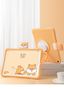 适用苹果2020新iPad air4硅胶保护套apple第四代10.9英寸a2316/2072手提360度横竖支撑iPadPro11全包防摔外壳