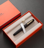 金豪9056复古木杆钢笔男女士高档练字硬笔书法美工弯尖木质螺旋帽