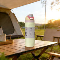 Owala Freesip insulated cup, new straw cup, sports water cup, portable cup, large-capacity cold insulation cup thumbnail 8