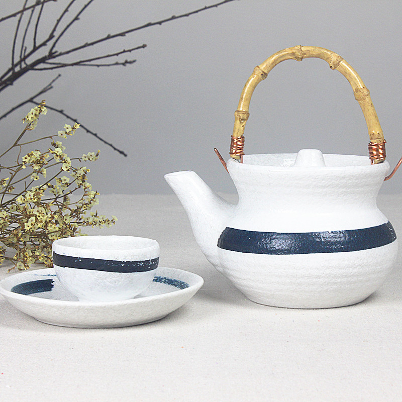 陶瓷海鲜日韩料理餐具单人小茶壶
