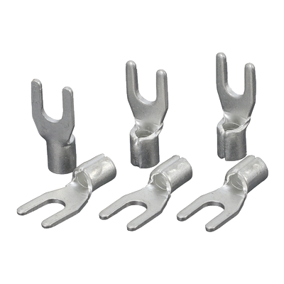 欧式叉形u型裸冷压紫铜接线端子