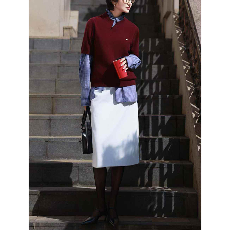 大牌套装上衣短袖衬衫半身裙