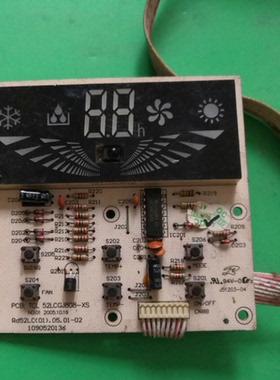 适用TCL空调显示板控制面板按键操作板PCB:TL 52LCGJ808-XS(HB)