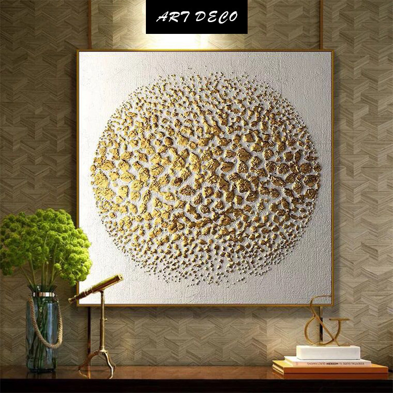 点墨拓金 金箔装饰画客厅卧室书房挂画抽象样板间酒店工装壁画