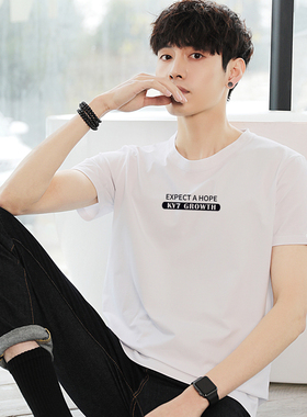 t恤男短袖宽松韩版夏季青年学生纯棉大码半袖ins男士t恤男