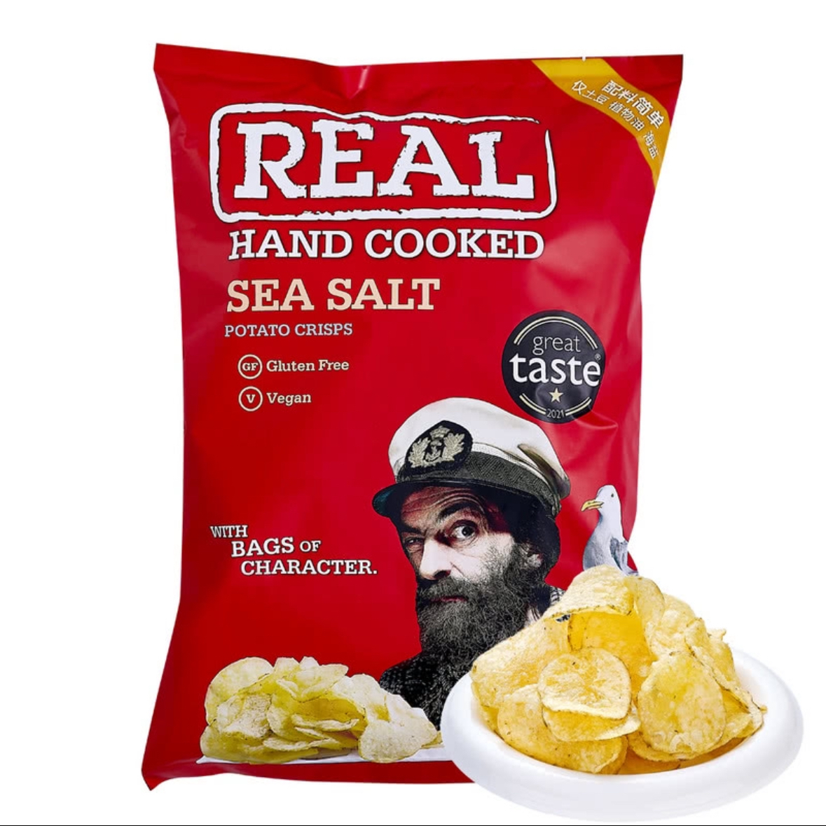 山姆会员超市代购休闲土豆膨化食品英国进口Real海盐风味原切薯片