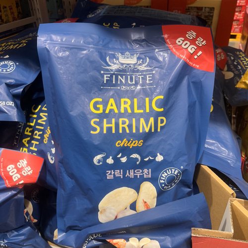 上海趣莱福蒜味虾片大包装300g