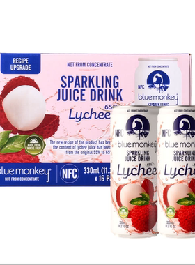 麦德龙SamCostco上海会员超市代购BlueMonkey荔枝果汁气泡水饮料