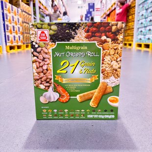 SamCostco山姆会员超市代购蒜香虾蛋黄味北田综合谷物坚果香脆卷