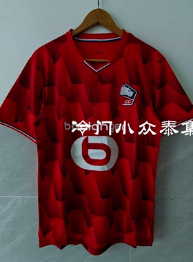 25-26冷门小众球衣法国Les Dogues潮牌红色短袖足球服速干运动服