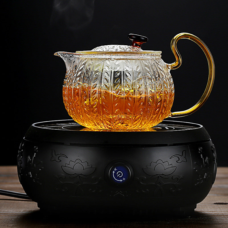 玻璃茶壶单壶功夫泡茶壶煮茶家用耐高温过滤花茶壶小红茶茶具套装