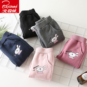 新款秋冬儿童加绒运动裤