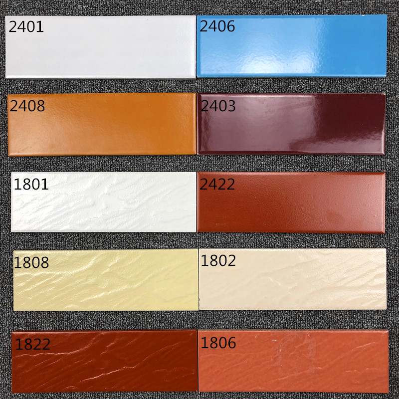纯色釉面砖 外墙砖80*240 8*24外墙砖 釉面砖 瓷砖