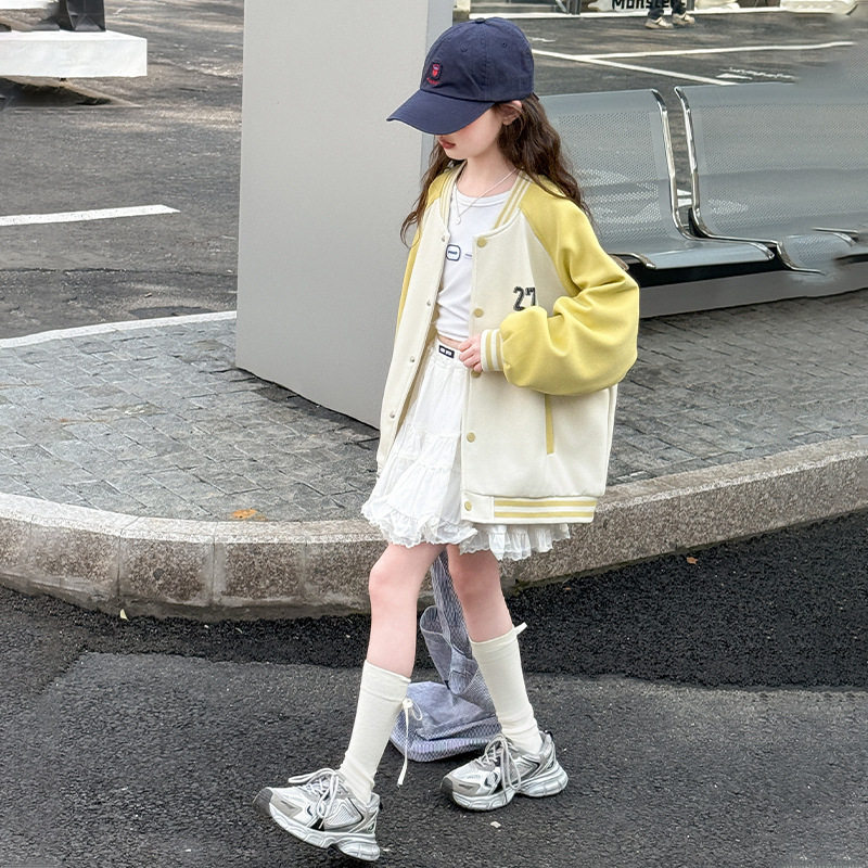 女童春秋款外套2025新款洋气大童
