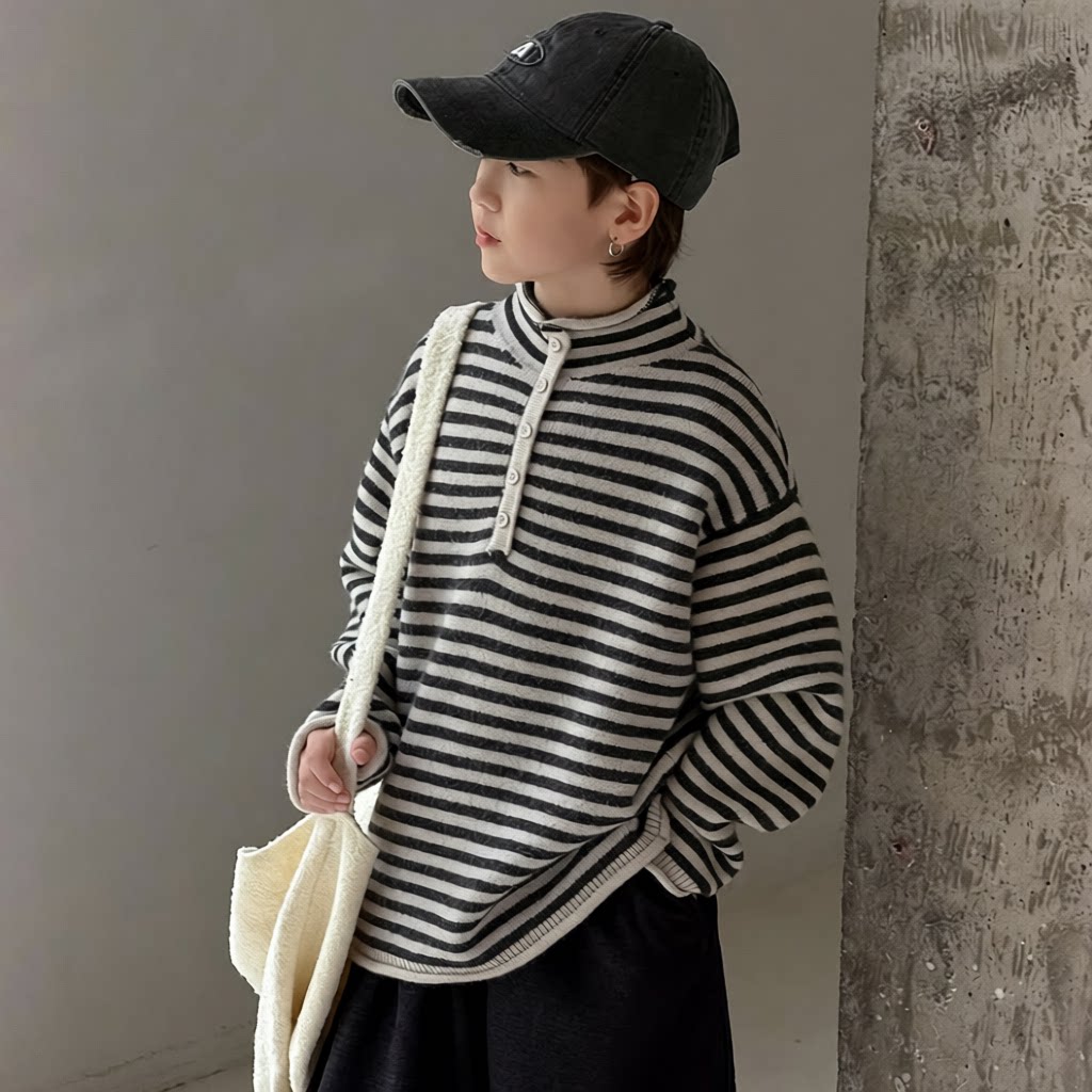 男童毛衣秋冬款儿童冬季针织衫中