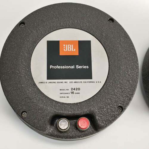 议价JBL 2420 专业系列中音驱动头一对，16欧姆，全，可维修翻新