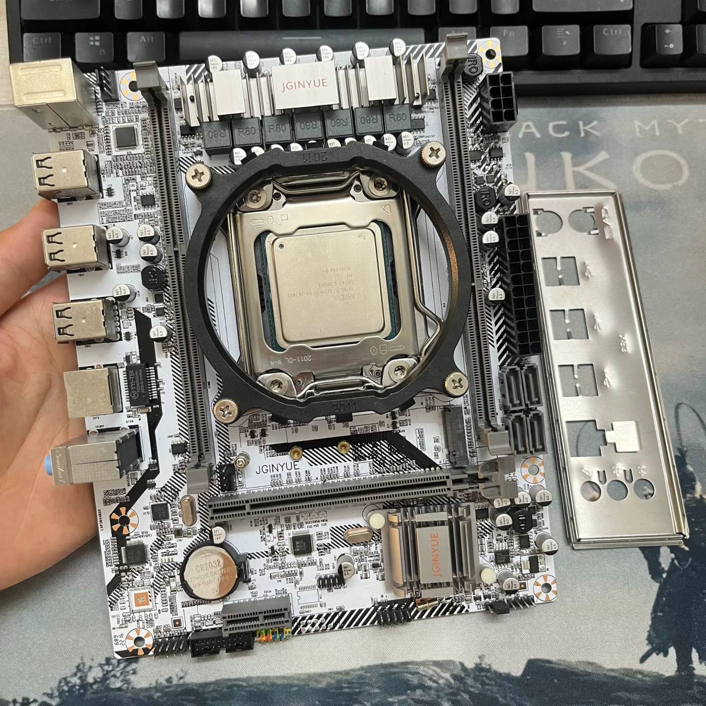 议价精粤X79主板E5 2670V2CPU套装 带挡板可维修翻新图片