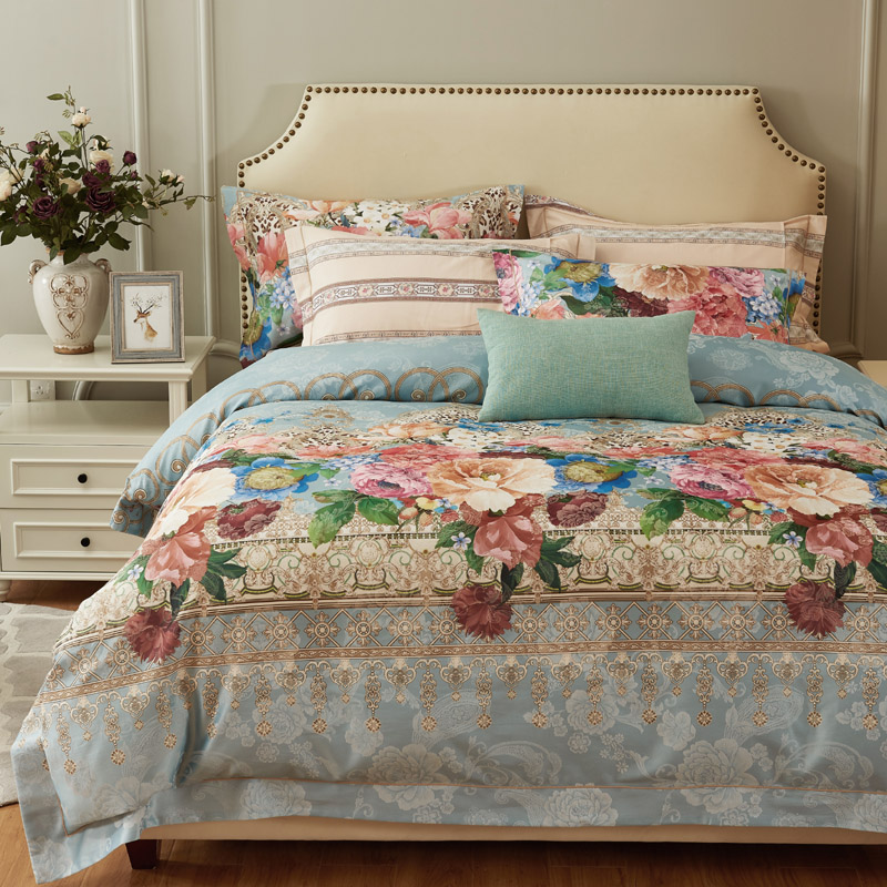 高端华贵欧式提花加厚纯棉四件套