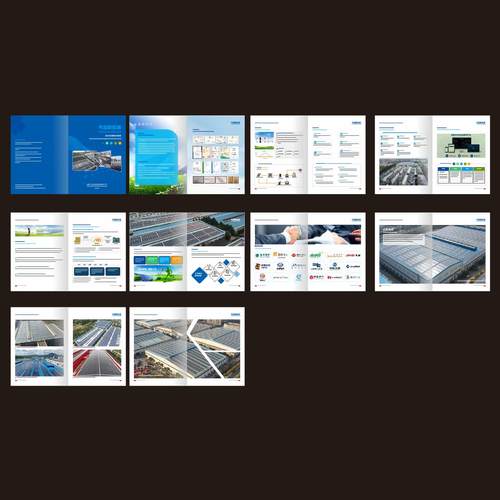 阳光棚户用光伏工商业光伏农光渔光互补地面集中式光伏充电桩画册