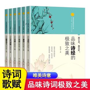 极致之美岁月流逝唯诗意生生不息品味中华古典文化古典文学越古老越美好感受诗意 品味诗词曲赋 全6册