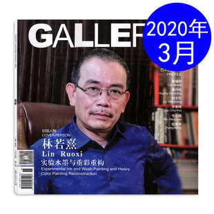 书画展览类过期刊杂志 林若熹 艺术与设计 实验水墨与重彩重构 GALLERY画廊杂志2020年3月 封面人物