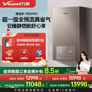 万和 壁挂炉全预混燃气天然气家用采暖锅炉暖气片 PB5Pro系列