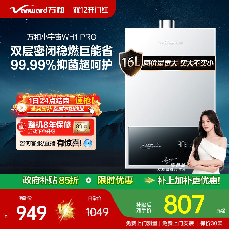 万和水气双调燃气热水器WH1PRO