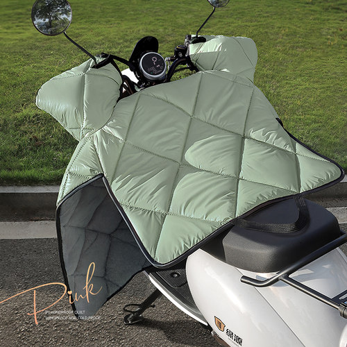 冬季pu小羊皮电动车保暖挡风被