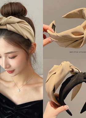 高级感高颅顶发箍女网红2025新款发带洗脸头箍女款宽边压发卡头饰