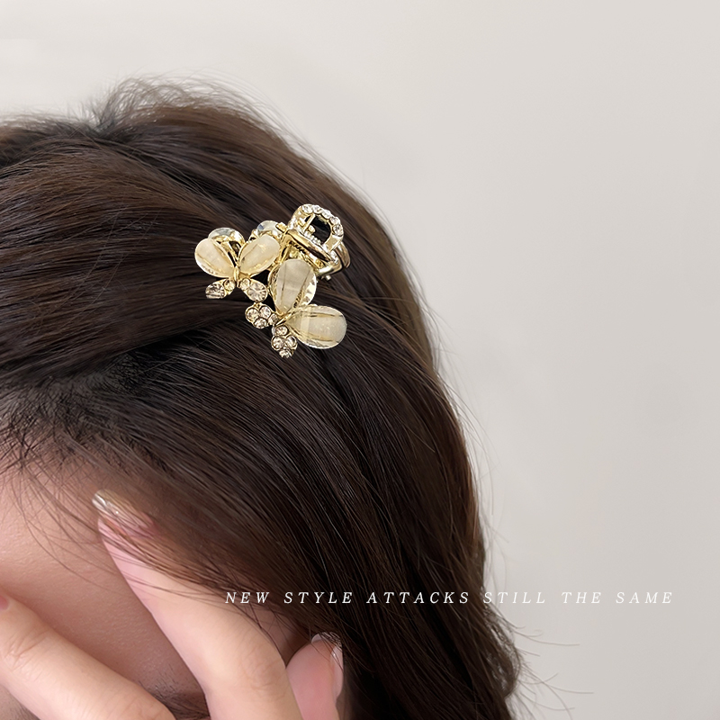 拉福抓夹水钻侧边刘海夹发夹头饰