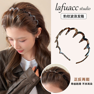 波浪发箍女款 洗脸专用头箍防滑发带压发卡发捆头饰 高级感2025新款