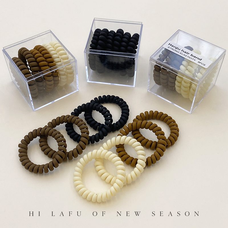 无痕电话线发圈橡皮筋简约