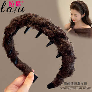 高颅顶发箍女款 日常外戴洗脸专用头箍秋冬压发卡发捆头饰 2025新款